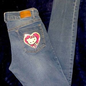 Handmade Hello Kitty Jeans